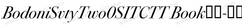 BodoniSvtyTwo0SITCTT Book字体字体转换